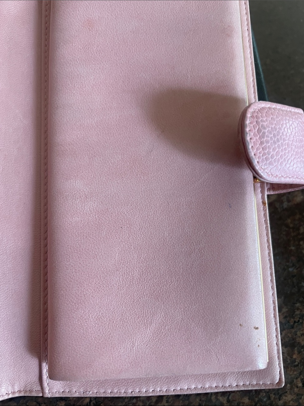 CHANEL Pink Caviar Leather wallet  with Stitched CC - Picture 4 of 9